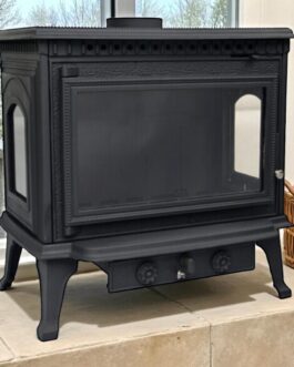 Three Sided Glass Wood stove